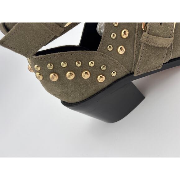 Kurt Geiger Studded Block Heel Ankle Boots Sybil - Picture 8 of 10